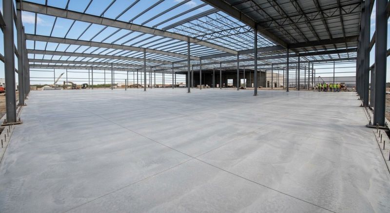 Commercial Slab Installation in Williamsburg, VA