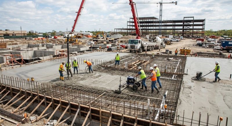 Commercial Slab Installation in Spartanburg, SC